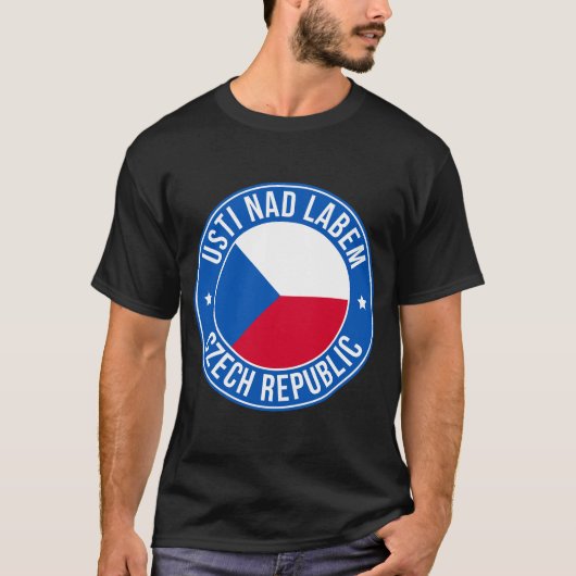 ウースチー・ナド・ラベム チェコ共和国 シティTシャツ Tシャツ (正面)