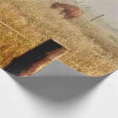 ウーズカントリーブラウンデ素朴コパージュ ラッピングペーパー (角)