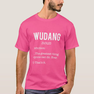 ウーダンおもしろい定義ユーモアKung Fu Loversteache Tシャツ