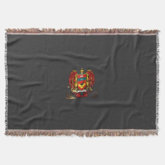 ウーティモダンファミリーコートオブアームズ スローブランケット (正面)