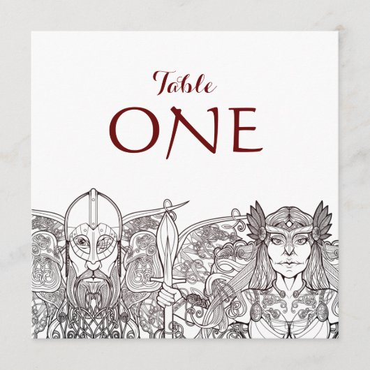 ウーデンとフリエージュの個々のテーブル番号 プログラム (正面)