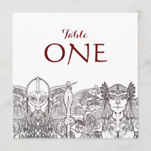 ウーデンとフリエージュの個々のテーブル番号