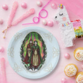 ウーデン&フリージ：ユール（キリスト降誕祭）挨拶 ペーパープレート (パーティー)