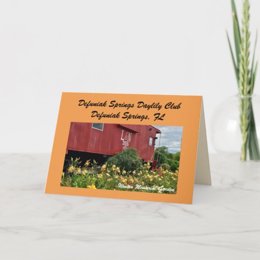 ウートン記念庭園のグリーティングカード カード (正面)