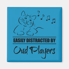 ウードの選手に気さくされる好奇心の強い猫 マグネット