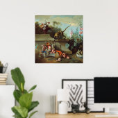 ウードリー・モンキー絵画フローラ ポスター (ホームオフィス)