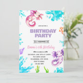 ウーパールガール誕生日招待状 招待状 (スタンド正面)