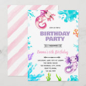 ウーパールガール誕生日招待状 招待状 (正面/裏面)