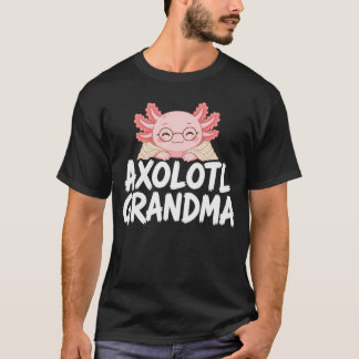 ウーパールーパーおばあちゃん 可愛いウーパールーパーファンTシャツ Tシャツ