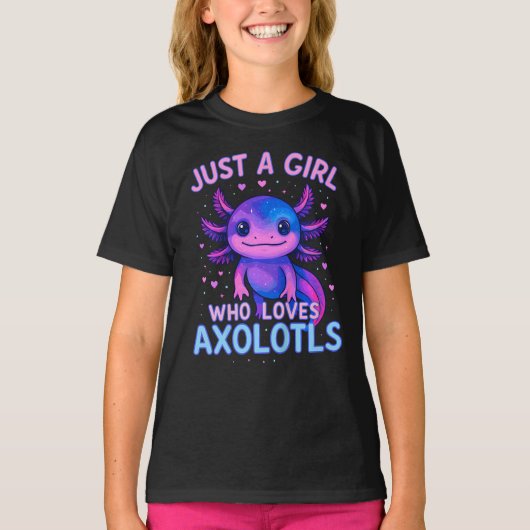 ウーパールーパーが大好きな人 Tシャツ (正面)
