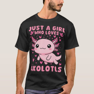 ウーパールーパーが大好きな女の子 ウーパールーパー Tシャツ