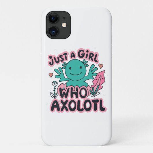 ウーパールーパーが大好きな女の子 Case-Mate iPhoneケース (裏面)