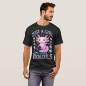 ウーパールーパーが大好きな女の子 Tシャツ (正面フル)