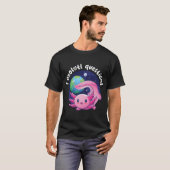 ウーパールーパーに関する質問 - ピンク(濃色用) Tシャツ (正面フル)