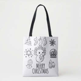 ウーパールーパーのクリスマス トートバッグ