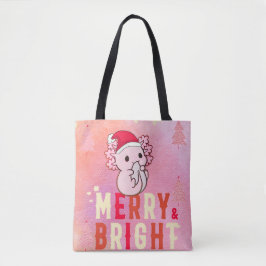 ウーパールーパーのクリスマス トートバッグ