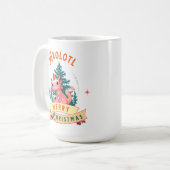 ウーパールーパーのメリークリスマス コーヒーマグカップ (正面左)