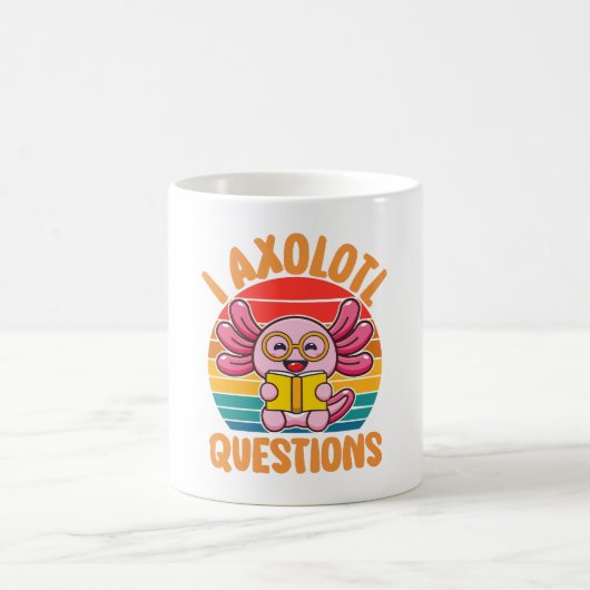 ウーパールーパーの質問 コーヒーマグカップ (中央)