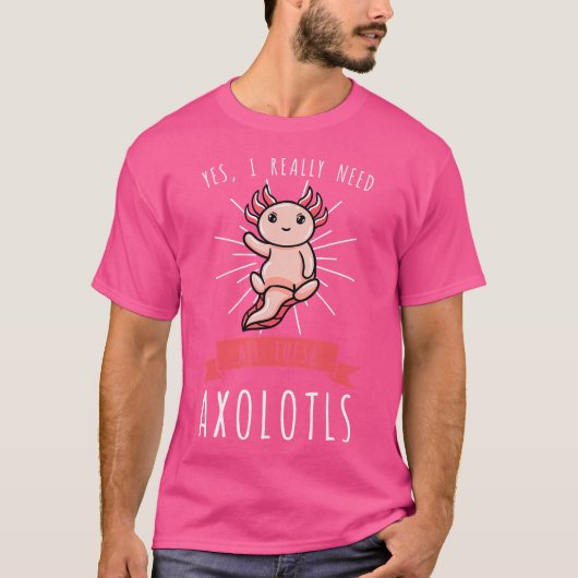 ウーパールーパー大好き! Tシャツ (正面)