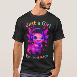 ウーパールーパー ただのウーパールーパーが好きな女の子 Tシャツ