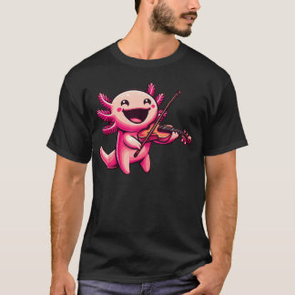 ウーパールーパー バイオリン奏者 Tシャツ