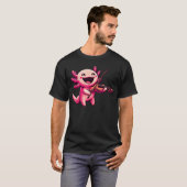 ウーパールーパー バイオリン奏者 Tシャツ (正面フル)