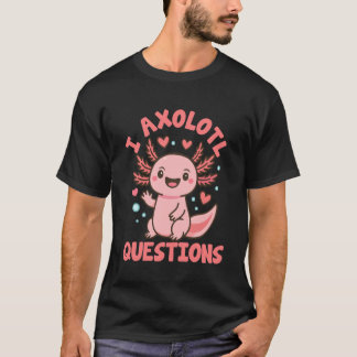 ウーパールーパー 楽しい質問 キッズ 女子 女性 男子 Tシャツ