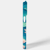 ウーパールーパー 花 池の静けさ Case-Mate iPhoneケース (裏面 / 右)