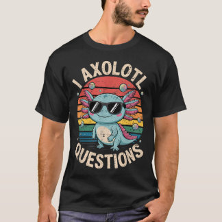 ウーパールーパー 質問 アニメ かわいい Tシャツ
