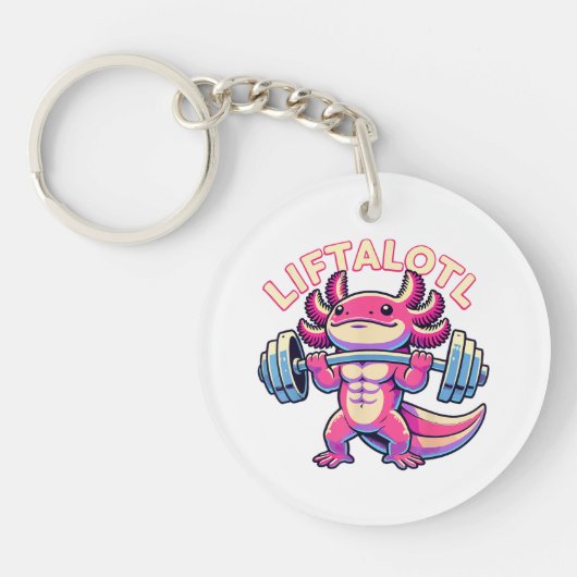 ウーパールーパー LIFTALOTL キーホルダー (正面)