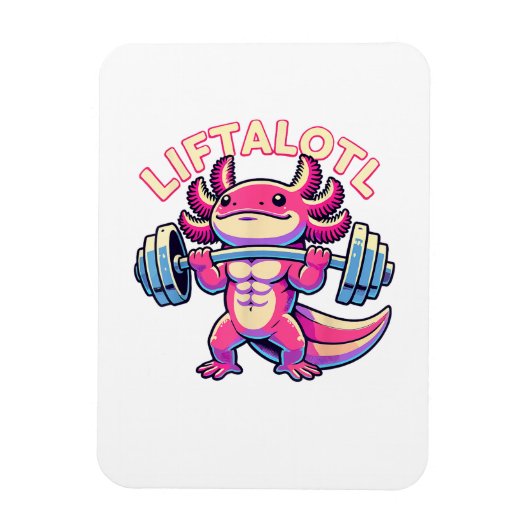 ウーパールーパー LIFTALOTL マグネット (縦)