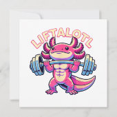 ウーパールーパー LIFTALOTL 招待状 (裏面)