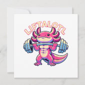 ウーパールーパー LIFTALOTL 招待状 (正面)