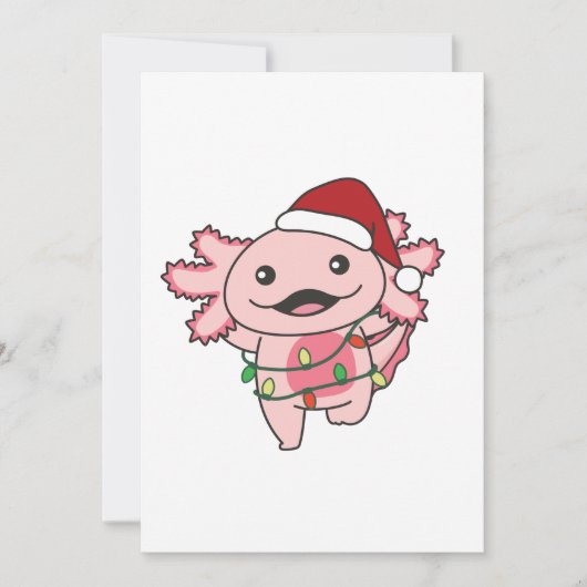 ウーパールールのクリスマス冬の動物ウーパールール シーズンカード (正面)