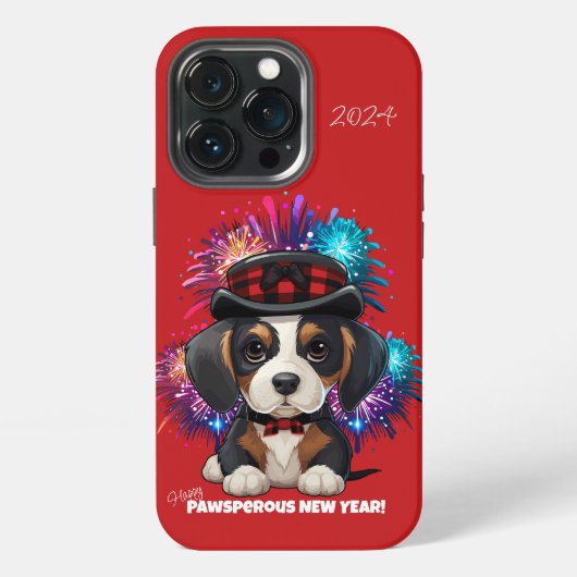 ウーフの年! iPhoneケース (裏面)