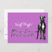 ウーフウーフ ポストカード (正面/裏面)