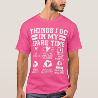ウーフォッシュスメガロドン狩り化石サメ歯 Tシャツ