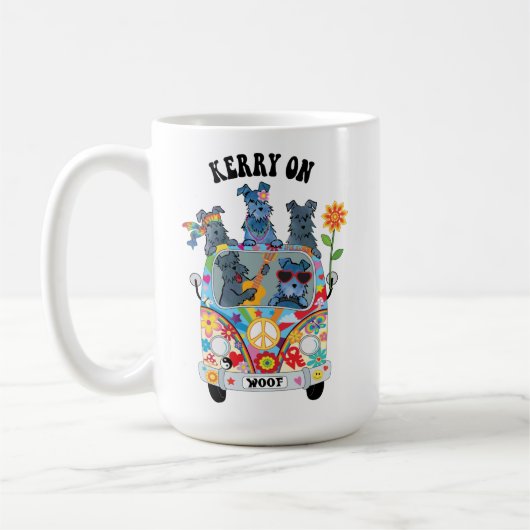 ウーフストックケリーブルーテリアコーヒーマグ コーヒーマグカップ (左)