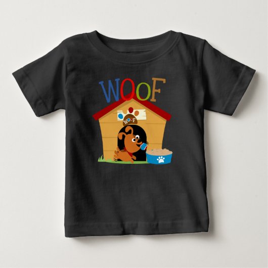 ウーフドッグ ベビーTシャツ (正面)