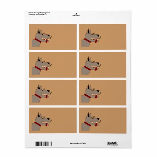 ウーフドッグ ラベル (フルシート)