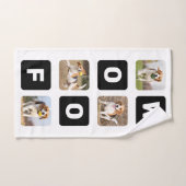 ウーフペッパーソナライズされたト犬好きの写真集 ハンドタオル (ハンドタオル)