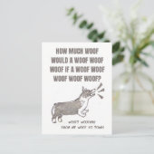 ウーフマ：コルギのほえ声のあるクリスマスカード ポストカード (スタンド正面)