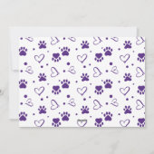 ウーフメリークリスマスパーソナライズされたペット犬の写真 シーズンカード (裏面)