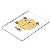 ウーフルズ ファニードギーワッフル パン ノートブック (左側)