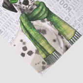 ウーフワードアートとクリスマスダルマチア犬 薄葉紙 (詳細)