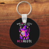 ウーペにヘクスするくらいならヘクサロトル Hexalotl 魔女ウーパールーパー キーホルダー (正面)