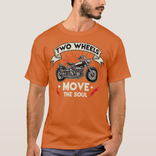 ウーホイールインクルードSoulオートバイライダーチョッパーB Tシャツ