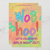ウーホウワーズガールズナイトアウト招待状 招待状 (正面/裏面)
