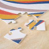 ウーマウェーブブラック美容師美しい顔 ジグソーパズル (側面)