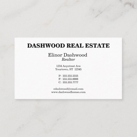 ウーマンアンドハウス実在エステート 名刺 (裏面)